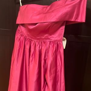 Pink one shoulder Prom Dress